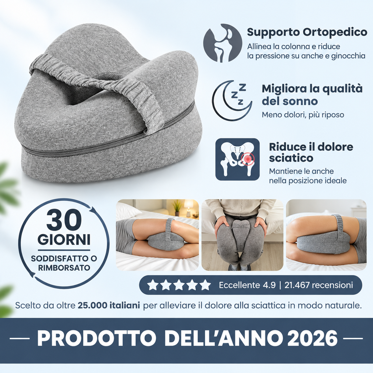 Cuscino Ortopedico posturale VELLUCE®